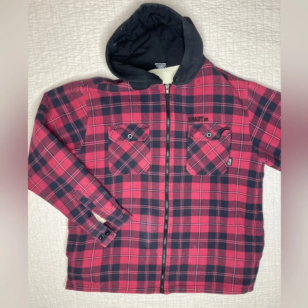Shady lmtd Flannel Zip Up Fleece Lined Hoodie
Size XL - Picture 2 of 4